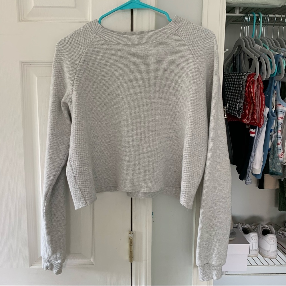 BRANDY MELVILLE waffle knit long sleeve